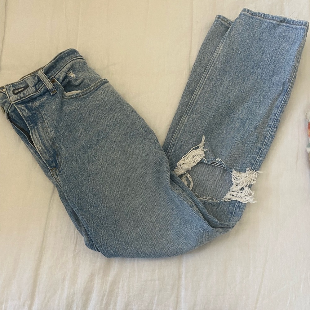 90s straight high rise abercrombie jeans
